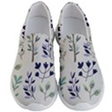 Dark Tone Plant Pattern Men s Lightweight Slip Ons View1