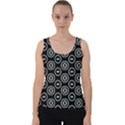 Black And White Pattern Velvet Tank Top View1