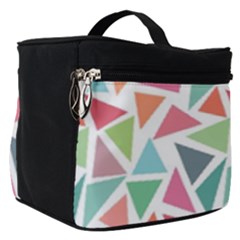 Colorful Triangle Vector Pattern Make Up Travel Bag (small) by Vaneshart