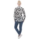 Panda Pattern Women s Long Sleeve Pocket Shirt View2