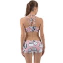 Cute Cats Cartoon Seamless Pattern Back Web Gym Set View2