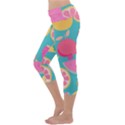 Seamless Pattern With Fruit Vector Illustrations Gift Wrap Design Capri Yoga Leggings View2