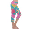 Seamless Pattern With Fruit Vector Illustrations Gift Wrap Design Capri Yoga Leggings View3