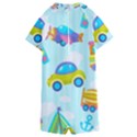Transport Toy Seamless Pattern Kids  Boyleg Half Suit Swimwear View2