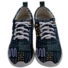 Mixed Background Patterns Mens Athletic Shoes