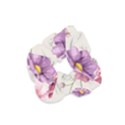 Vector Hand Drawn Cosmos Flower Pattern Velvet Scrunchie View1