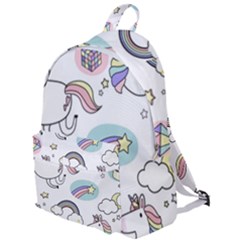 Cute Unicorns With Magical Elements Vector The Plain Backpack by Sobalvarro