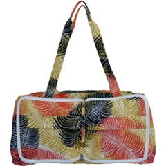 Tropical Seamless Pattern With Exotic Palm Leaves Multi Function Bag
