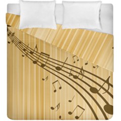 Background Music Nuts Sheet Duvet Cover Double Side (king Size) by Mariart