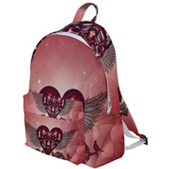 Awesome Heart With Skulls And Wings The Plain Backpack by FantasyWorld7