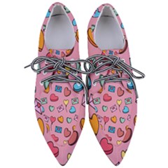 Candy Pattern Women s Pointed Oxford Shoes by Sobalvarro