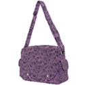 Lavender Black White Floral Abstract.... Buckle Multifunction Bag View1