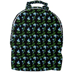 Carnation Pattern Black Mini Full Print Backpack by snowwhitegirl