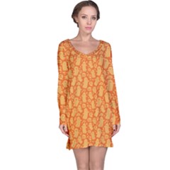 Halloween Background Long Sleeve Nightdress