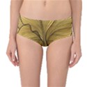 Leaves Design Pattern Nature Mid-Waist Bikini Bottoms View1