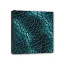 Texture Glass Network Glass Blue Mini Canvas 4  x 4  (Stretched) View1