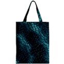 Texture Glass Network Glass Blue Zipper Classic Tote Bag View1
