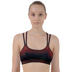 Texture Hatched Stamping Tissue Line Them Up Sports Bra