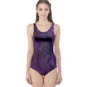 Abstract Form Pattern Texture One Piece Swimsuit View1