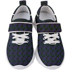 Black Rose Blue Kids  Velcro Strap Shoes