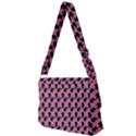 Black Rose Light Pink Full Print Messenger Bag (L) View2