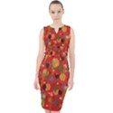 Sea of Flowers Red design Midi Bodycon Dress Midi Bodycon Dress View1