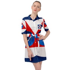Flag Of National Oceanic And Atmospheric Administration Belted Shirt Dress by abbeyz71