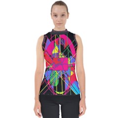 Club Fitstyle Fitness By Traci K Mock Neck Shell Top