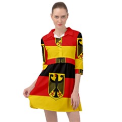 Flag Of Germany  Mini Skater Shirt Dress by abbeyz71