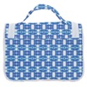 Blue White  Abstract Pattern Satchel Handbag View3