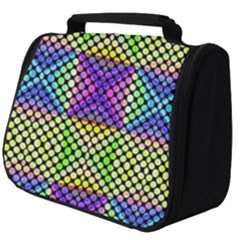 Bright  Circle Abstract Black Yellow Purple Green Blue Full Print Travel Pouch (big) by BrightVibesDesign