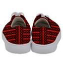 Circles Lines Black Orange Kids  Low Top Canvas Sneakers View4