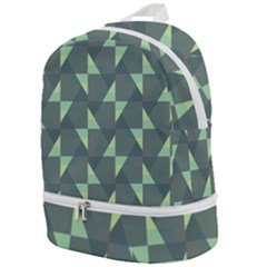 Texture Triangle Zip Bottom Backpack by Alisyart