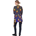Flower Buds Floral Night Long Sleeve Velvet Kimono  View2