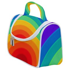 Rainbow Background Colorful Satchel Handbag by HermanTelo