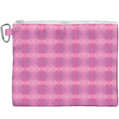 Pink Canvas Cosmetic Bag (xxxl) by HermanTelo