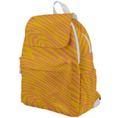Pattern Texture Yellow Top Flap Backpack by HermanTelo