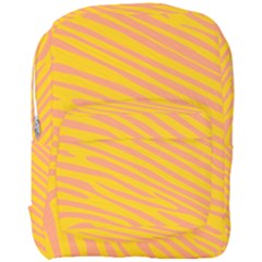 Pattern Texture Yellow Full Print Backpack by HermanTelo