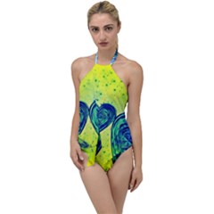 Heart Emotions Love Blue Go With The Flow One Piece Swimsuit by HermanTelo
