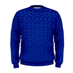 Background Polka Blue Men s Sweatshirt by HermanTelo
