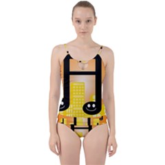 Abstract Anthropomorphic Art Cut Out Top Tankini Set by HermanTelo