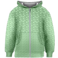 Background Polka Green Kids  Zipper Hoodie Without Drawstring by HermanTelo