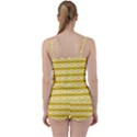 Pattern Pink Yellow Tie Front Two Piece Tankini View2