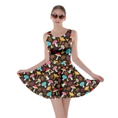 Mushroom Chocolate Skater Dress by trulycreative