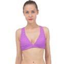 Background Polka Pink Classic Banded Bikini Top View1