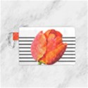 Tulip watercolor Red and black stripes Canvas Cosmetic Bag (Small) View1