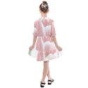 Tulip red white pencil drawing Kids  All Frills Chiffon Dress View2
