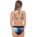 Motion Line Illustrations Double Strap Halter Bikini Set View2