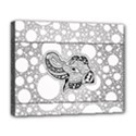 Elegant Mandala Elephant In Black And Wihte Deluxe Canvas 20  x 16  (Stretched) View1