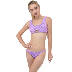 Pattern Texture Geometric Purple The Little Details Bikini Set